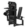 Tunturi Platinum Dual Leg Curl/Extension fitness sprava s naslonom, valjcima za potkoljenice i ručkama, u crnoj boji; profesionalna sprava za vježbe pregiba i ekstenzije nogu, namijenjena teretanama i kućnim fitness prostorima.