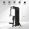Tunturi Platinum – Dual Pec Fly/Rear Delt – Selectorized – V-serija – slika 2