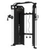Tunturi Platinum V-Series funkcionalni trenažer s dvostrukim utezima od 100 kg, 16 podesivih položaja kolotura i čeličnim okvirom, idealan za trening snage, stabilnosti i funkcionalne vježbe u teretani ili rehabilitacijskom centru.